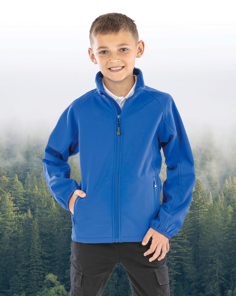 [R901JY-Navy-7/8ans] R901JY - Veste softshell recyclée 2 couches enfant - Navy (7/8 ANS)