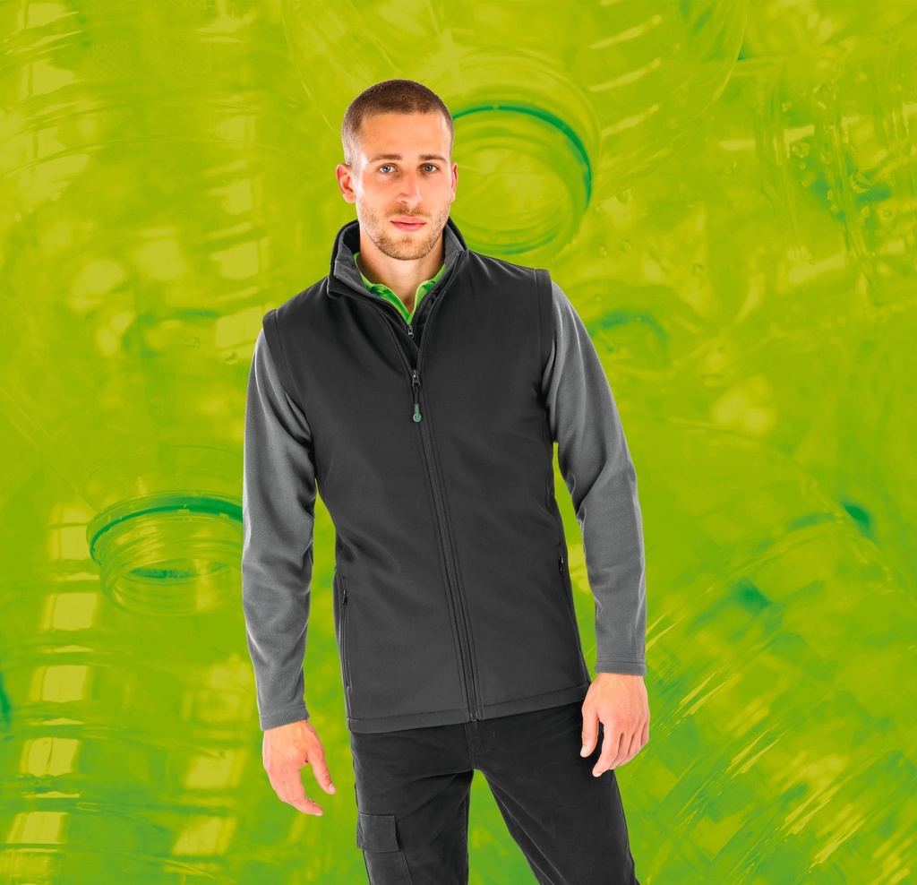 R902M - Bodywarmer softshell homme recyclé - Navy