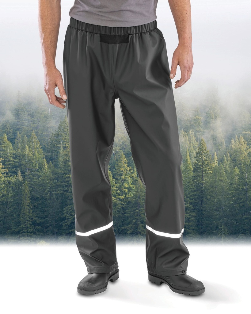 R916X - Pantalon Prism PU waterproof avec bandes réfléchissantes - Black