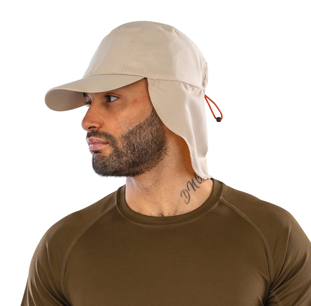 [RC069X-DesertKhakiBeige-OneSize] RC069X - Casquette Légionnaire - DesertKhakiBeige