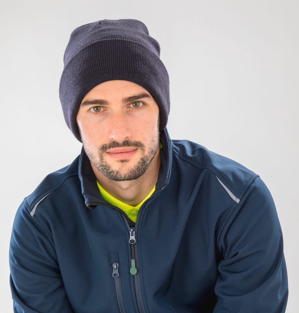 [RC929X-Navy-OneSize] RC929X - Bonnet en polyester recyclée - Navy