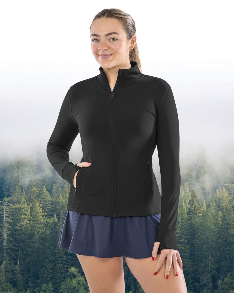 [S798F-Black-XS] S798F - Veste de fitness pour femmes - Black (XS)