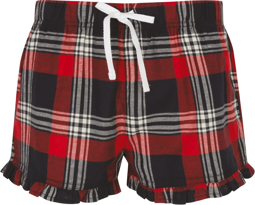 SK082 - Short femme à motif tartan - Red_NavyCheck