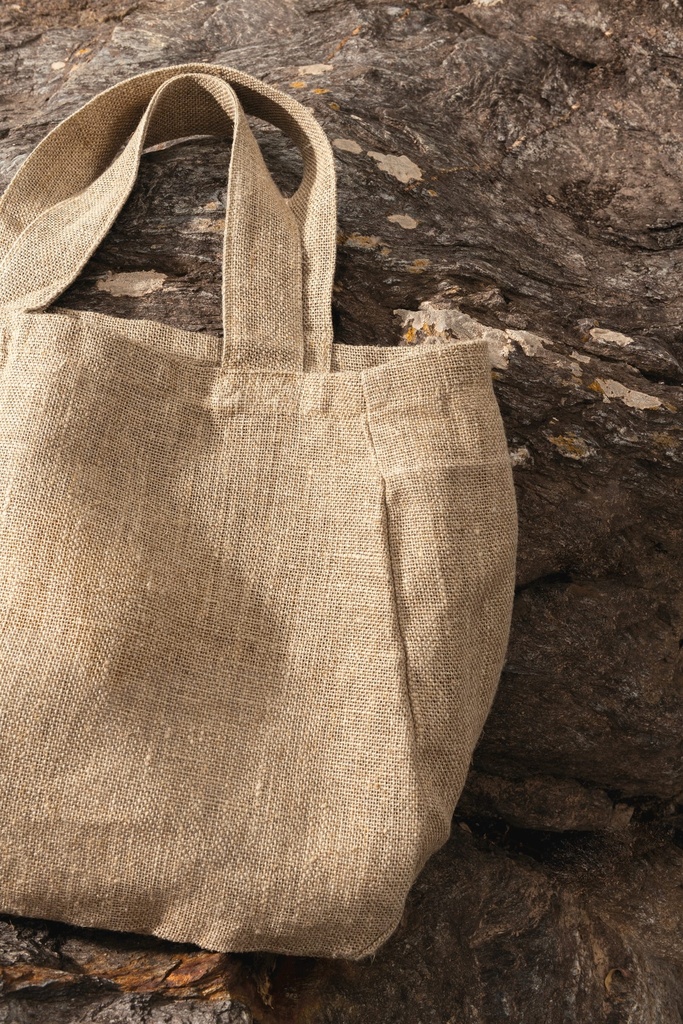[SP132-Natural-OneSize] SP132 - Sac shopping en jute - Natural