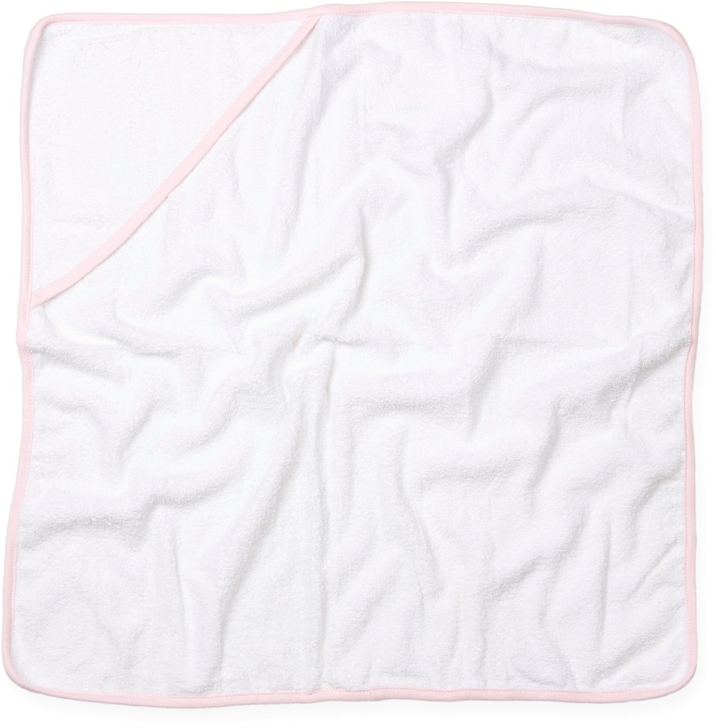 [TC36-White_Blue-OneSize] TC36 - Sortie de bain bébé - White_Blue