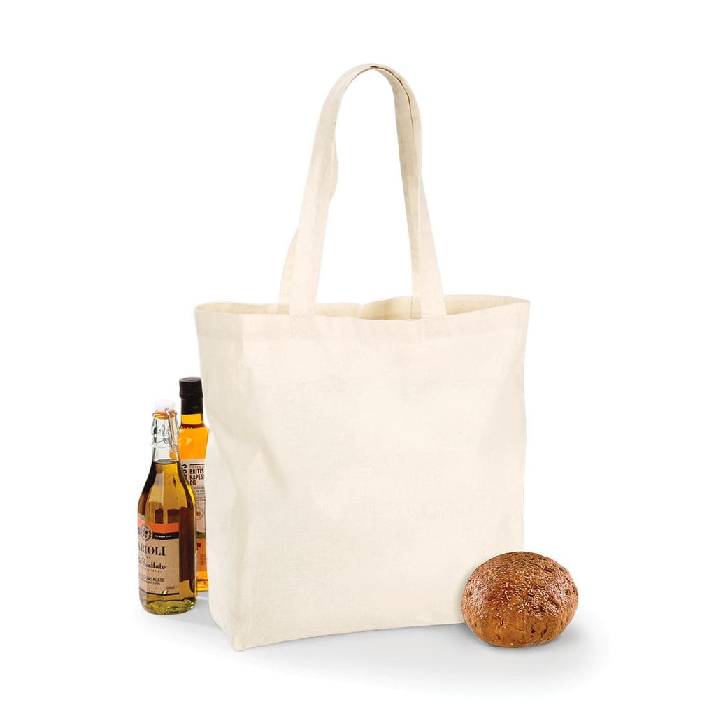 [W125-Natural-OneSize] W125 - Sac shopping en coton - Natural