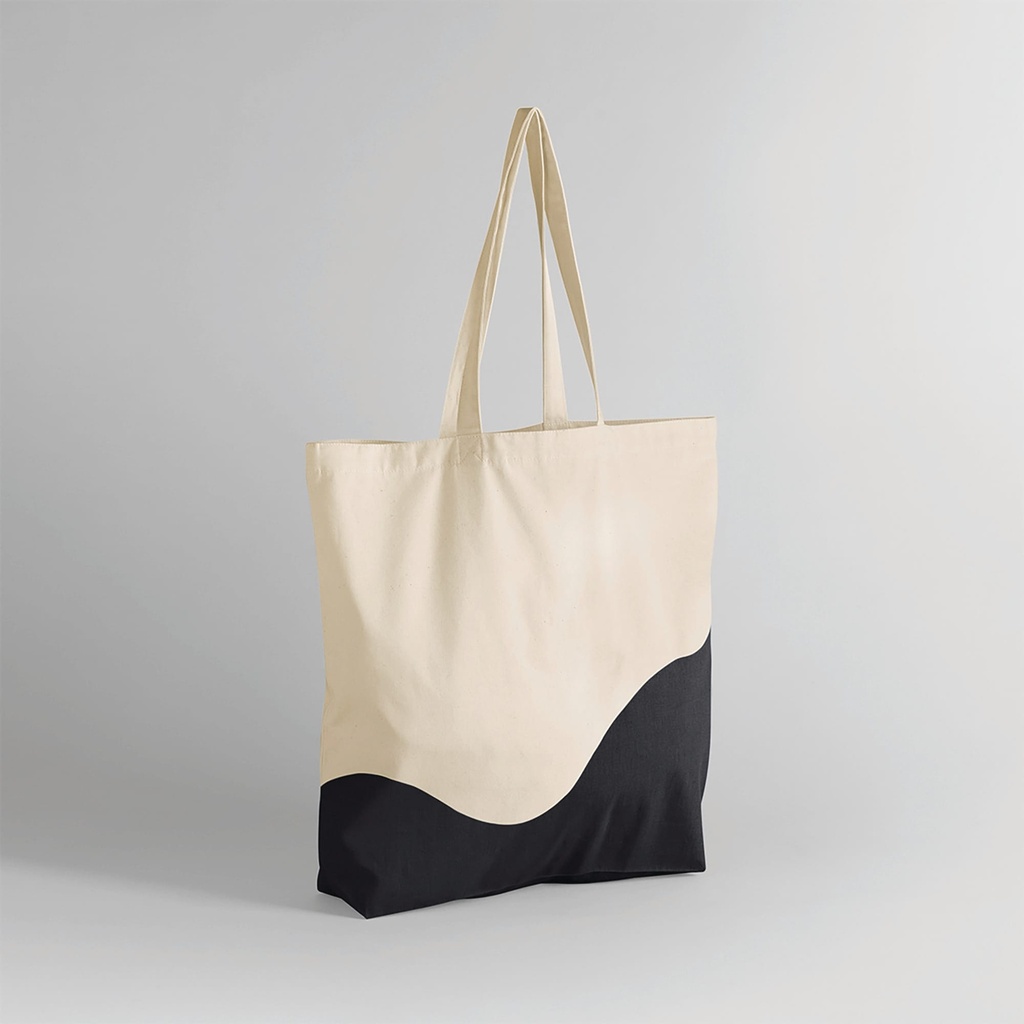 [W235-Natural_DustyGreen-OneSize] W235 - Sac fourre-tout organique à imprimé tourbillon - Natural_DustyGreen