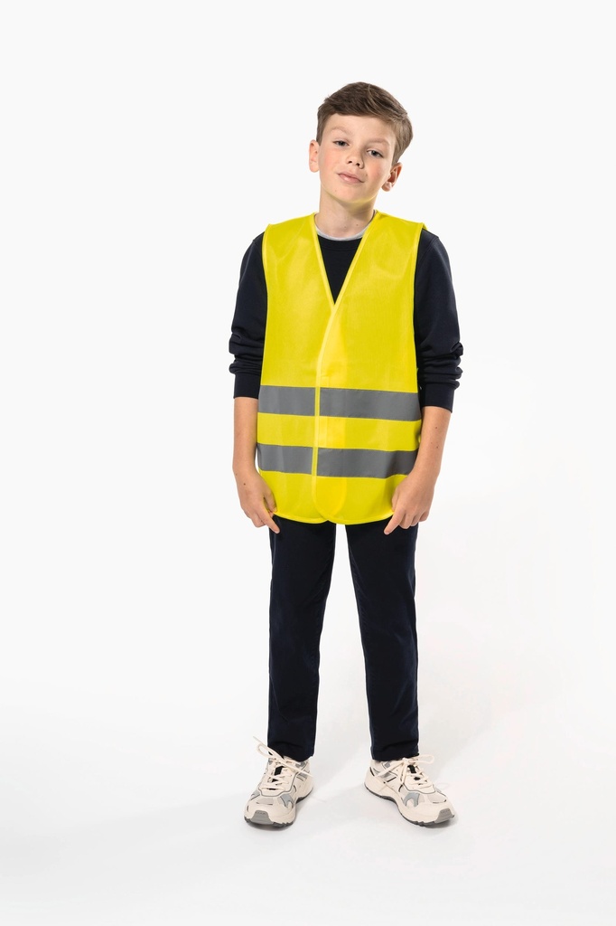[WK617-HiVizYellow-10/12ans] WK617 - Gilet de visibilité enfant - HiVizYellow (10/12 ans)