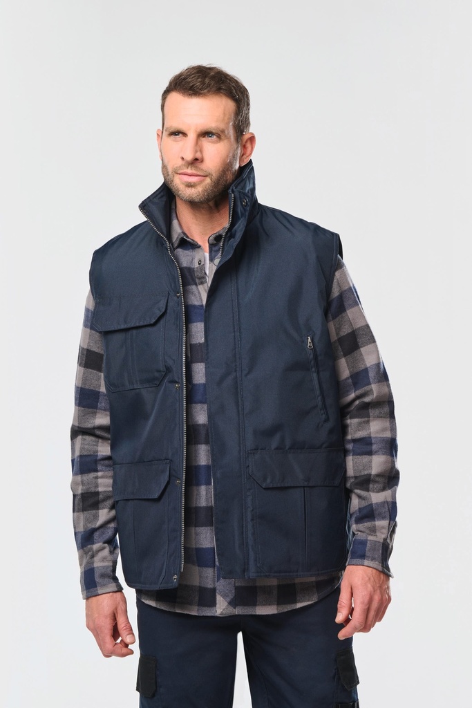 [WK630-Navy-S] WK630 - Worker > bodywarmer homme - Navy (S)