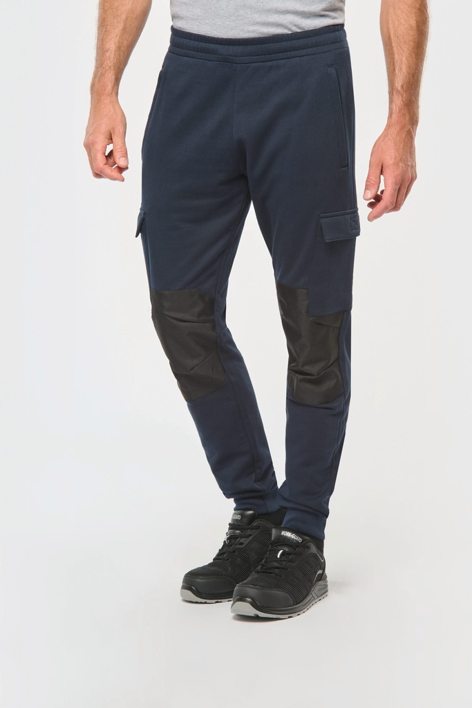 [WK710-Black-XS] WK710 - Pantalon molleton cargo écoresponsable homme - Black (XS)