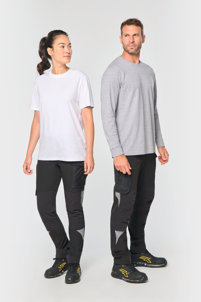 [WK746-DarkKhaki-44FR] WK746 - Pantalon stretch recyclé multipoches unisexe - DarkKhaki (44FR)