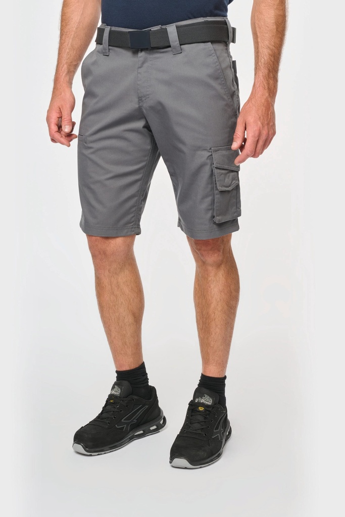 [WK763-Navy-44FR] WK763 - Bermuda de travail multipoches - Navy (44FR)