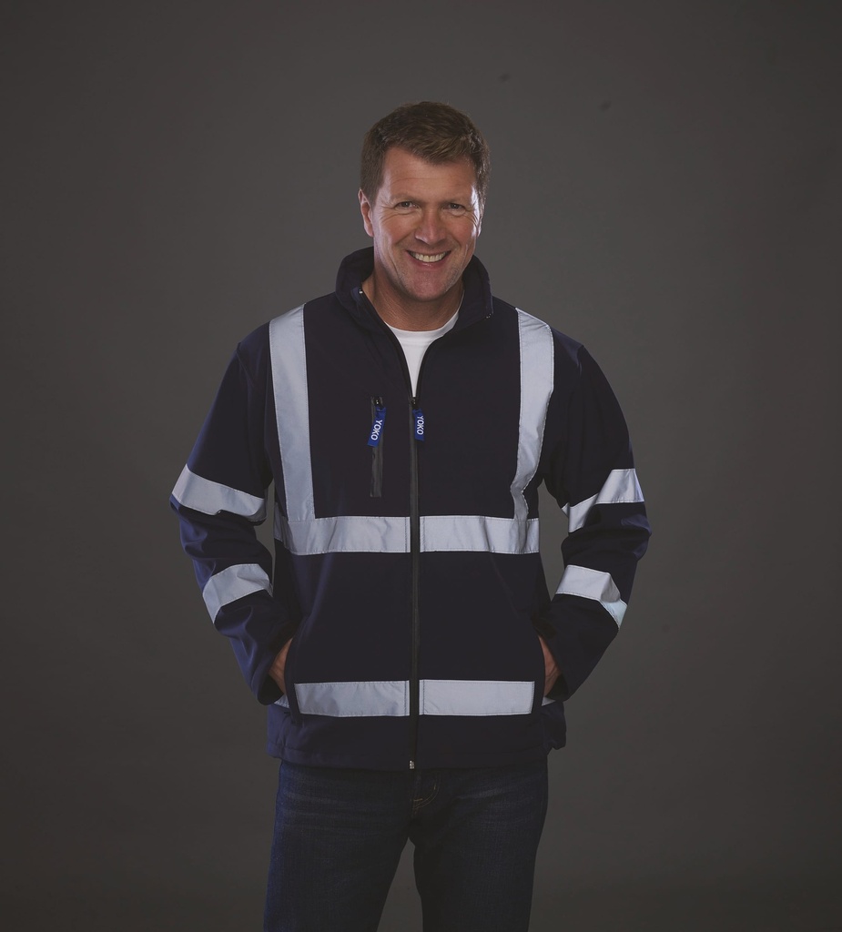 [YHVK09-HiVisYellow-S] YHVK09 - Veste softshell haute visibilité - HiVisYellow (S)