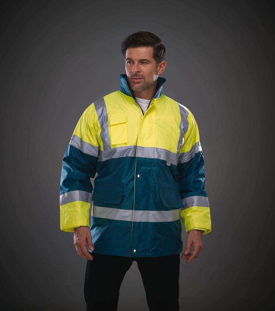 [YHVP303-HiVisYellow_Green-S] YHVP303 - Veste contrastante haute visibilité - HiVisYellow_Green (S)