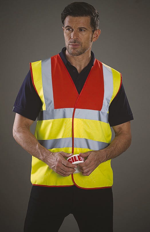[YHVW100-ParamedicGreen_HiVisYellow-S] YHVW100 - Gilet haute visibilité - ParamedicGreen_HiVisYellow (S)