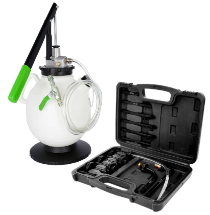 KSTools 512.5095 Kit de remplissage d'huile pour engrenages universel COMPETITION avec jeu de 15 adaptateurs