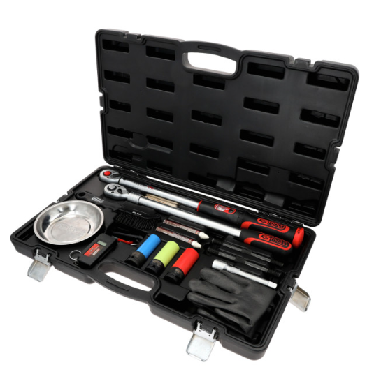 KSTools 516.2450 Kit MASTER pour service de changement de roues avec clé dynamométrique à cliquet INFINITOOL 1/2", 20 – 200 Nm, 18 pcs