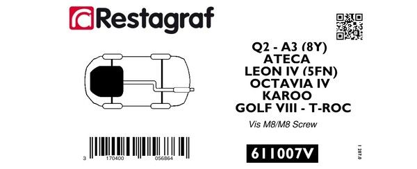 [A611007V] KIT CPSM GVF VIS M8+AGRAFE