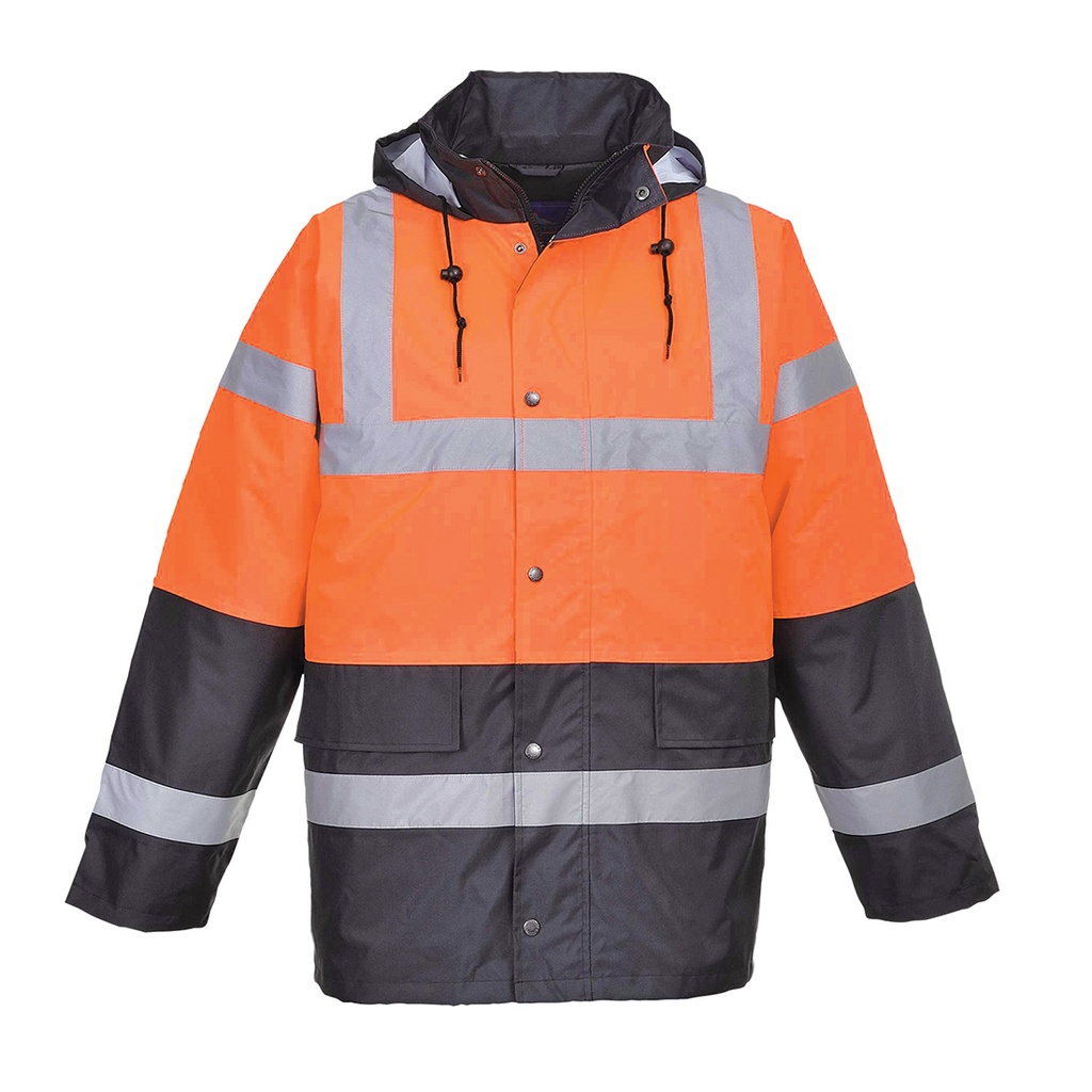 [S467ORRXS] S467 - PARKA HV FLUO ORANGE/MARINE (XS)