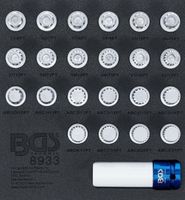 [8933BG] BGS - 8933 - Insert de servante d'atelier 1/6 : Jeu d’outils pour écrous antivol pour VAG 23 pièces