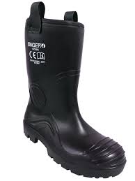 BOTTES SECURITE FOURREES PVC NOIRE
