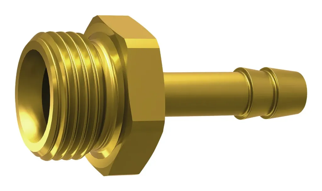 [130990] Screw-in hose connector, G 1/4, for hose I.D. 9 mm, AF 17