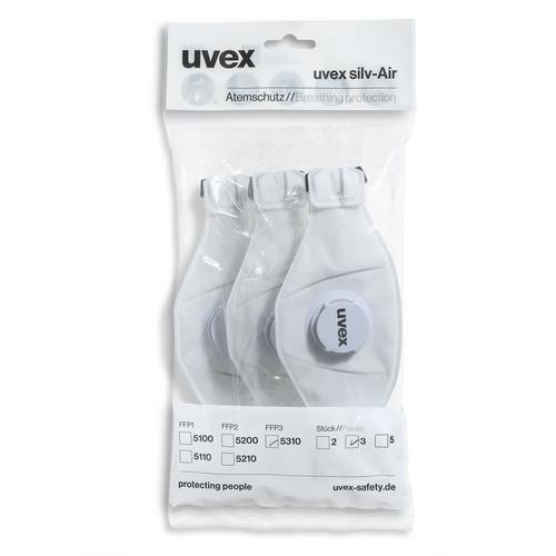 [8745310] 8745310 - Masque pliable uvex silv-Air premium uvex silv-Air premium FFP3 (Boîte de 3pcs)