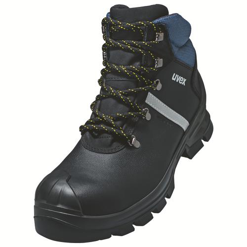 [6512.1-35] 65121 - uvex 2 construction Chaussure de sécurité S3  noir, bleu Largeur 10 (35)