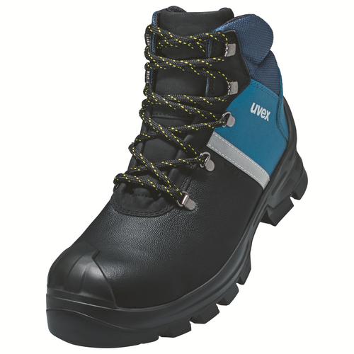 [6513.2-35] 65132 - uvex 2 construction Chaussure de sécurité S3  noir, bleu Largeur 11 (35)