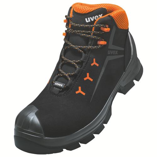 [6525.1-35] 65251 - uvex 2 MACSOLEÂ® Chaussure de sécurité S3  noir, orange Largeur 10 (35)