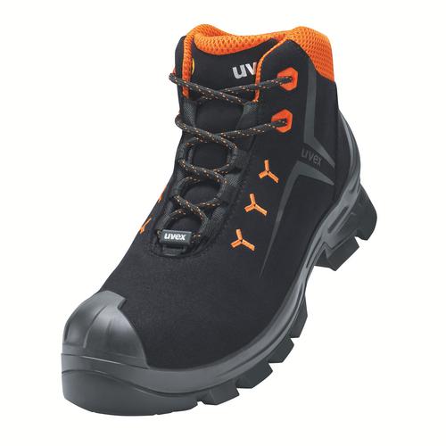 [6529.1-35] 65291 - uvex 2 MACSOLEÂ® Chaussure de sécurité S3  noir, orange Largeur 10 (35)