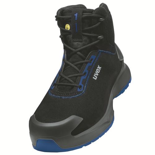 [6815.9-35] 68159 - uvex 1 x-craft Chaussure de sécurité S2  noir, bleu Largeur 12 (35)