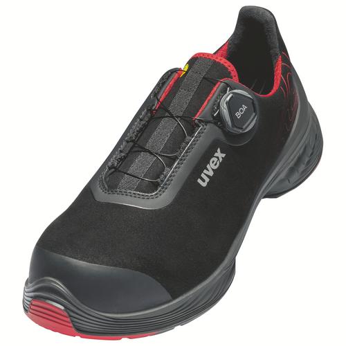 [6840.2-35] 68402 - uvex 1 G2 Chaussures basses S3  noir, rouge Largeur 11 (35)