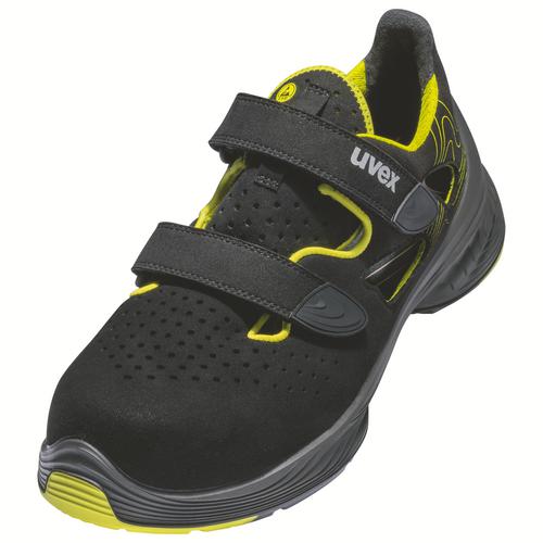 [6842.7-35] 68427 - uvex 1 G2 Sandales S1  noir, jaune Largeur 10 (35)