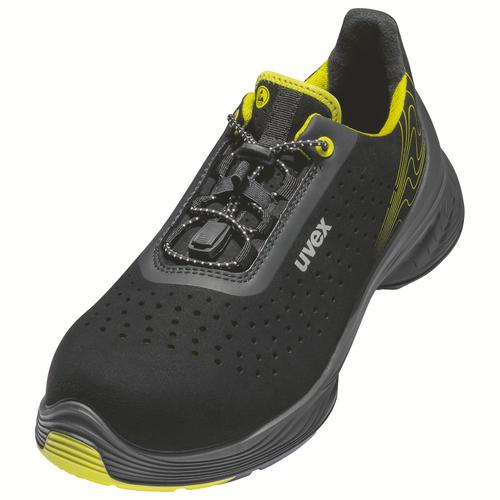 [6843.9-35] 68439 - uvex 1 G2 Chaussures basses S1  noir, jaune Largeur 12 (35)