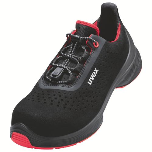 [6846.8-35] 68468 - uvex 1 G2 Chaussures basses S1  noir, rouge Largeur 11 (35)