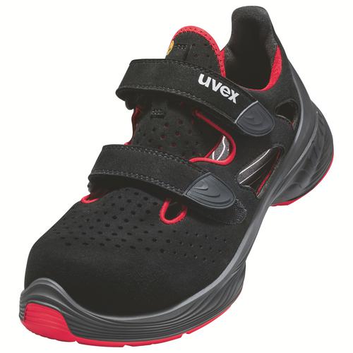 [6848.0-35] 68480 - uvex 1 G2 Sandales S1  noir, rouge Largeur 14 (35)