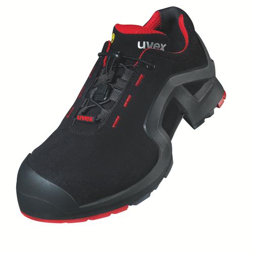 [8516.1-35] 85161 - uvex 1 support Chaussures basses S3  noir, rouge Largeur 10 (35)