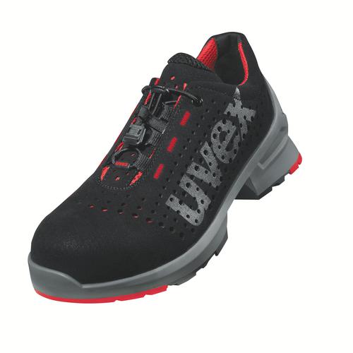 [8546.9-35] 85469 - uvex 1 Chaussures basses S1  noir, rouge Largeur 12 (35)