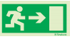 PICTO SORTIE DE SECOURS DROITE 400X200