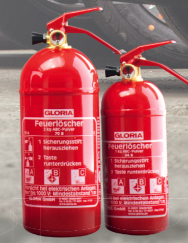 [001493.3351] REINERT GLORIA FEUERLOESCHER PD 2 GA*** / EXTINCTEUR CLASS ABC 2KG M. MANOMETER  CE GENORMT DAUERDRUCKLOESCHER MIT CHECKCONTROL MIT SPANNBANDHALTERUNG AV SUPPORT/ATTACHE DUREE DE VIE 5 ANS